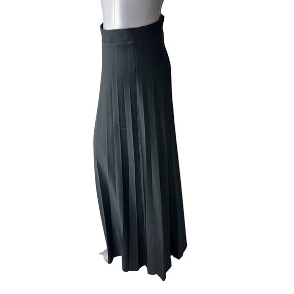 Vtg Pants Pleaded Culottes Wide Leg Black Caron Components Boho 2 XS Zipper - Picture 9 of 11